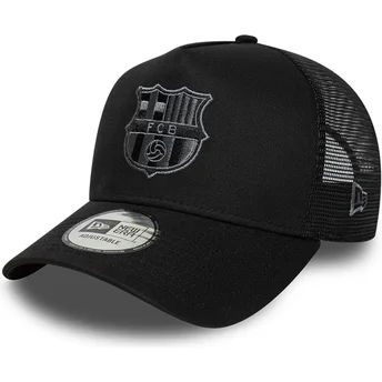 Czapka trucker czarna FC Barcelona LALIGA A Frame Tonal New Era