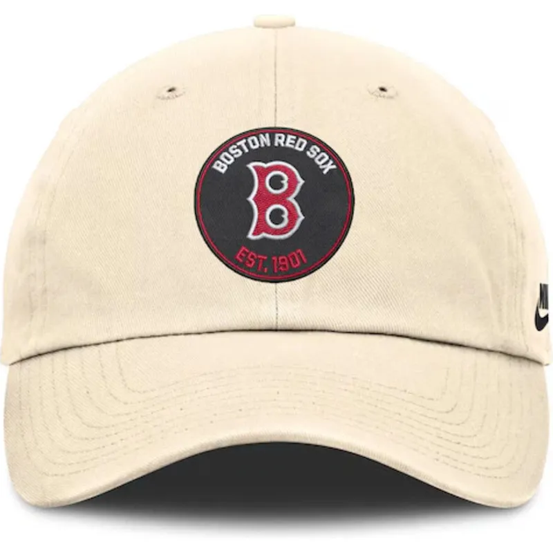 bezowa-czapka-z-daszkiem-regulowana-club-unstructured-organic-cotton-boston-red-sox-mlb-firmy-nike