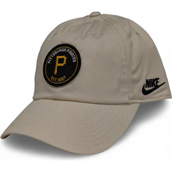 Beżowa regulowana czapka z daszkiem Club Unstructured Organic Cotton Pittsburgh Pirates MLB od Nike