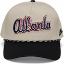 czapka-z-daszkiem-bezowo-czarna-snapback-rise-structured-atlanta-braves-mlb-nike