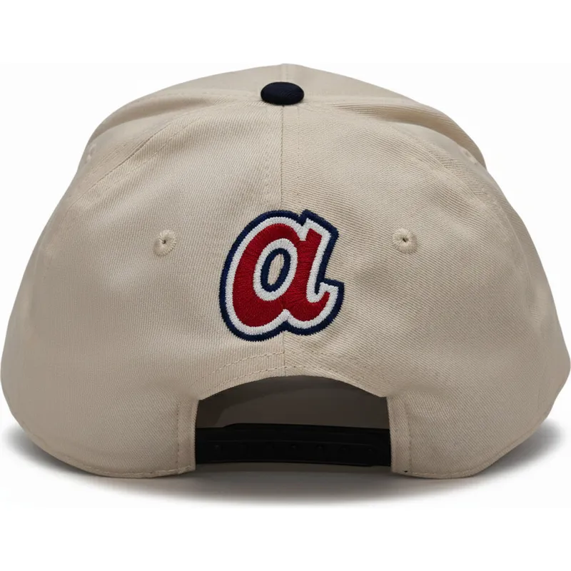 bezowo-czarna-czapka-z-zakrzywionym-daszkiem-snapback-rise-structured-atlanta-braves-mlb-nike