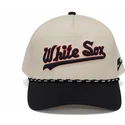 bezowo-czarna-czapka-z-daszkiem-snapback-rise-structured-chicago-white-sox-mlb-nike