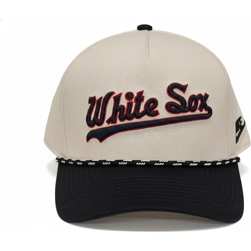 czapka-z-daszkiem-bezowo-czarna-snapback-rise-structured-chicago-white-sox-mlb-nike