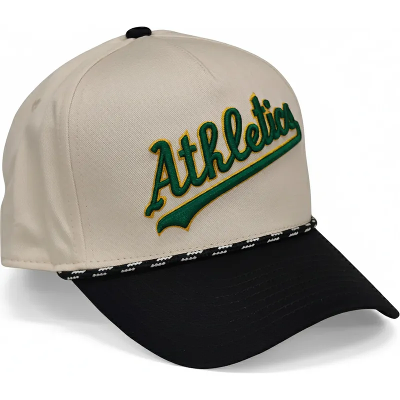 czapka-z-daszkiem-bezowo-czarna-snapback-rise-structured-oakland-athletics-mlb-od-nike