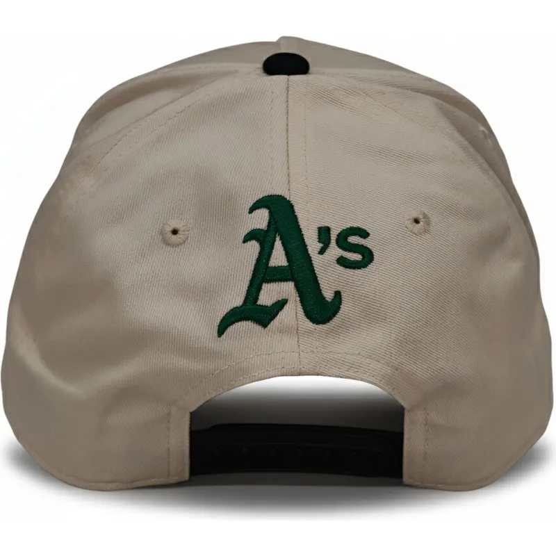 czapka-z-daszkiem-bezowo-czarna-snapback-rise-structured-oakland-athletics-mlb-od-nike