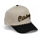 czapka-z-daszkiem-bezowo-czarna-snapback-rise-structured-pittsburgh-pirates-mlb-nike