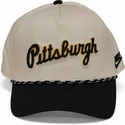bezowo-czarna-czapka-z-zakrzywionym-daszkiem-snapback-rise-structured-pittsburgh-pirates-mlb-nike