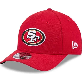 Czerwona zakrzywiona czapka snapback 9FORTY M-Crown Team San Francisco 49ers NFL New Era