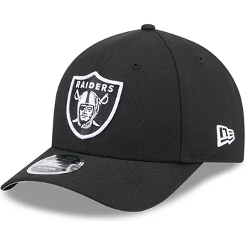 New Era Curved Brim 9FORTY M-Crown Team Las Vegas Raiders NFL Black Snapback Cap