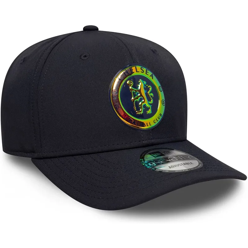 granatowa-czapka-z-zakrzywionym-daszkiem-snapback-9seventy-stretch-snap-iridiscent-chelsea-football-club-premier-league-new-era