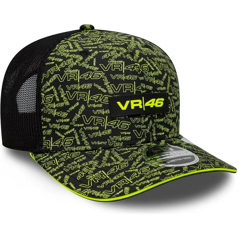 czapka-trucker-czarno-zolta-9seventy-stretch-snap-all-over-print-valentino-rossi-vr46-motogp-new-era