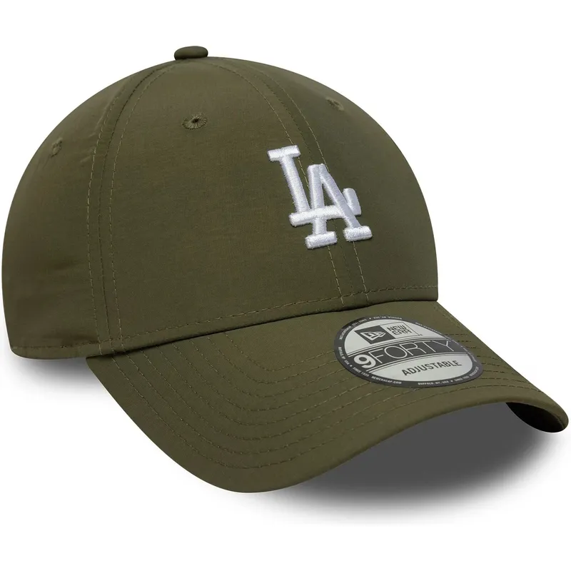 zielona-regulowana-czapka-z-zakrzywionym-daszkiem-9forty-recycled-midi-los-angeles-dodgers-mlb-new-era