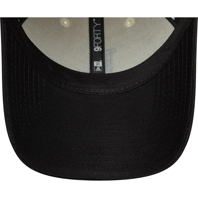 bezowo-czarna-regulowana-czapka-z-zakrzywionym-daszkiem-9forty-colour-block-los-angeles-dodgers-mlb-new-era