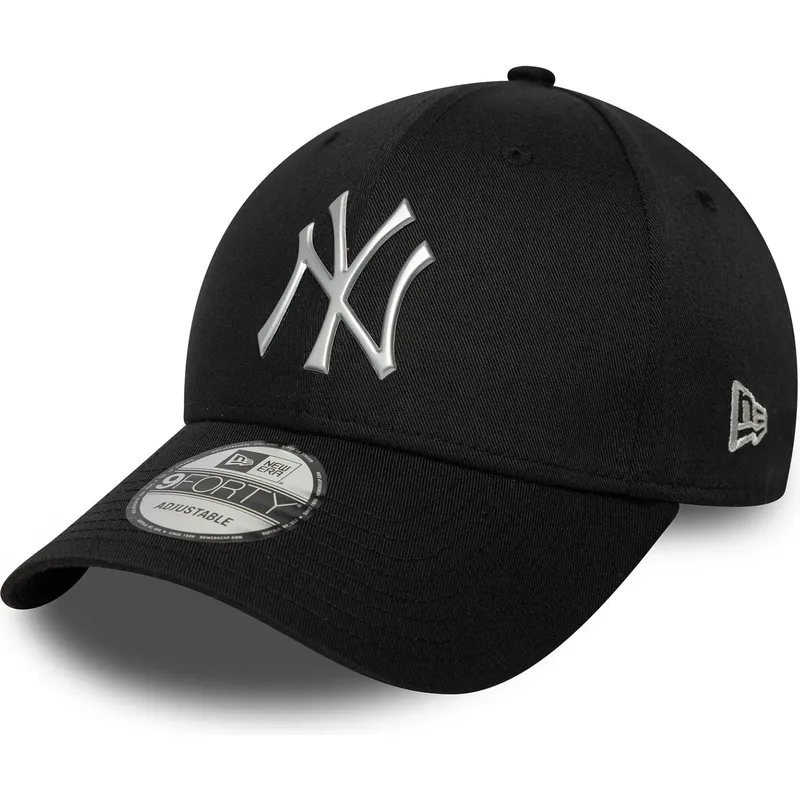 new-era-curved-brim-9forty-metallic-new-york-yankees-mlb-black-snapback-cap