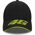 czarna-regulowana-czapka-z-zakrzywionym-daszkiem-9forty-recycled-stripe-valentino-rossi-vr46-motogp-new-era