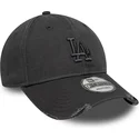 szara-regulowana-czapka-z-zakrzywionym-daszkiem-z-szarym-logo-9forty-wash-distress-los-angeles-dodgers-mlb-new-era