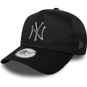 Czarna czapka z zakrzywionym daszkiem snapback 9FORTY E Frame Metallic New York Yankees MLB New Era