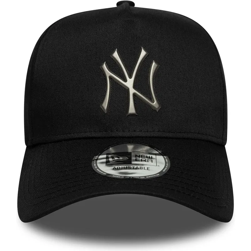 czarna-czapka-z-zakrzywionym-daszkiem-snapback-9forty-e-frame-metallic-new-york-yankees-mlb-new-era