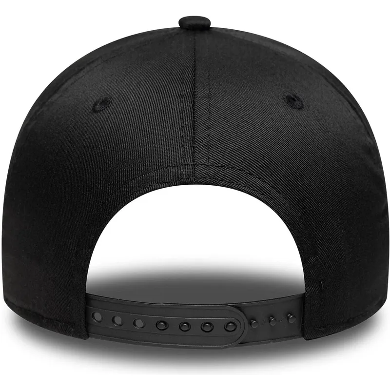 czarna-zakrzywiona-czapka-snapback-9forty-e-frame-metallic-los-angeles-lakers-nba-new-era