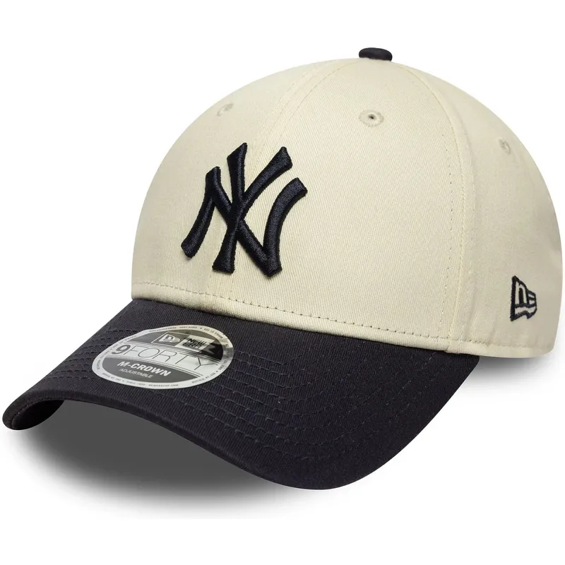 czapka-z-daszkiem-bezowo-granatowa-snapback-9forty-m-crown-new-york-yankees-mlb-new-era