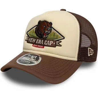 Czapka trucker brązowa 9FORTY M-Crown Graphic New Era