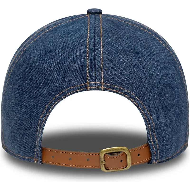 niebieska-regulowana-czapka-z-daszkiem-9twenty-denim-distress-new-york-yankees-mlb-new-era