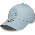 jasnoniebieska-regulowana-czapka-z-zakrzywionym-daszkiem-z-niebieskim-logo-dla-kobiet-9forty-metallic-logo-los-angeles-dodgers-m