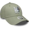 jasnozielona-regulowana-czapka-z-zakrzywionym-daszkiem-dla-kobiet-9forty-floral-icon-los-angeles-dodgers-mlb-new-era