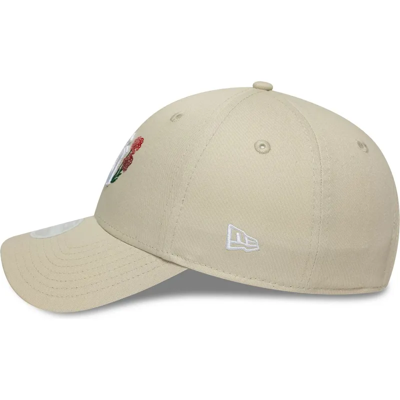 bezowa-regulowana-czapka-z-zakrzywionym-daszkiem-dla-kobiet-9forty-floral-icon-new-york-yankees-mlb-new-era