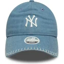 niebieska-regulowana-czapka-z-zakrzywionym-daszkiem-dla-kobiet-9twenty-denim-stitch-new-york-yankees-mlb-new-era