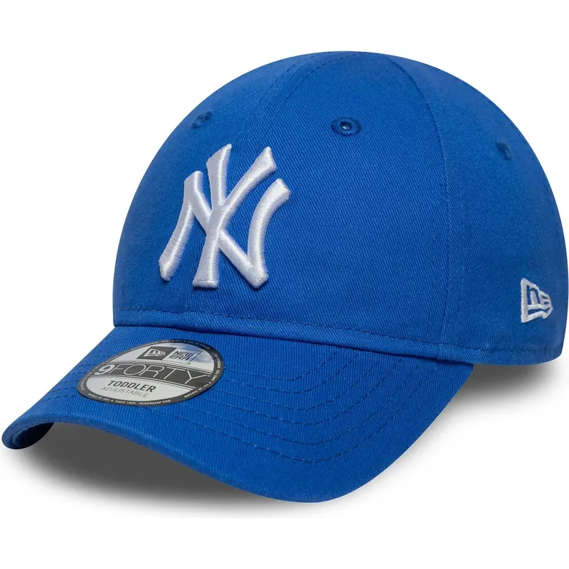 niebieska-zakrzywiona-czapka-regulowana-dla-malego-dziecka-9forty-league-essential-new-york-yankees-mlb-new-era