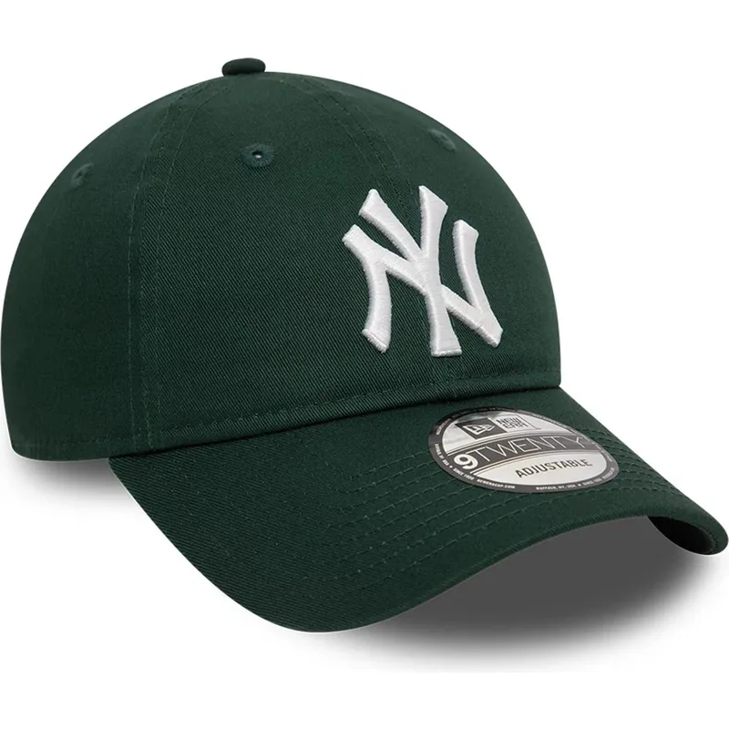 ciemnozielona-regulowana-czapka-z-zakrzywionym-daszkiem-9twenty-league-essential-new-york-yankees-mlb-new-era
