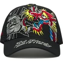 czapka-trucker-czarna-dragon-and-roses-graphic-ed-hardy