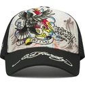 czapka-trucker-bialo-czarna-tattoo-eagle-graphic-ed-hardy
