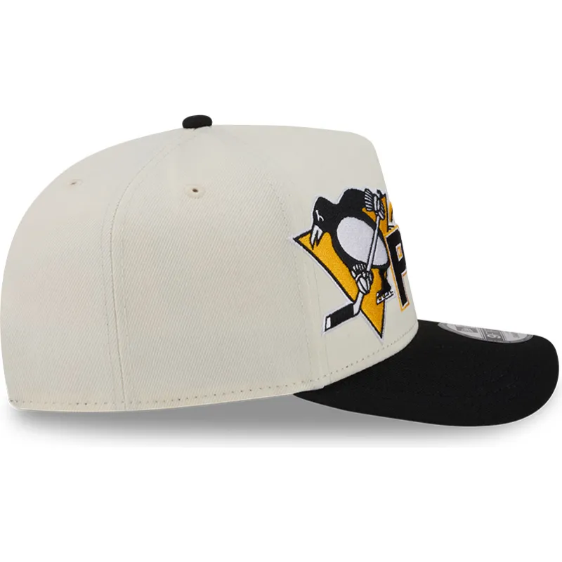 bezowa-czapka-z-zakrzywionym-daszkiem-snapback-9fifty-a-frame-classic-pittsburgh-penguins-nhl-new-era