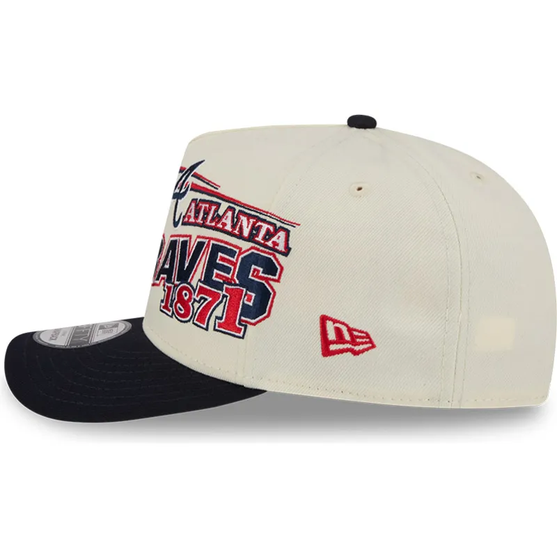 bezowo-czarna-zakrzywiona-czapka-snapback-9fifty-a-frame-classic-atlanta-braves-mlb-new-era