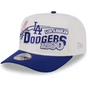 bezowo-niebieska-zakrzywiona-czapka-snapback-9fifty-a-frame-classic-los-angeles-dodgers-mlb-new-era
