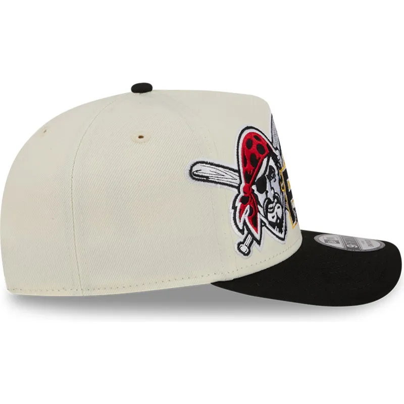 czapka-z-daszkiem-bezowo-czarna-snapback-9fifty-a-frame-classic-pittsburgh-pirates-mlb-new-era