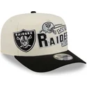czapka-z-daszkiem-bezowo-czarna-snapback-9fifty-a-frame-classic-las-vegas-raiders-nfl-new-era
