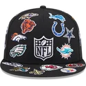 gorra-plana-negra-ajustada-59fifty-all-over-de-nfl-de-new-era
