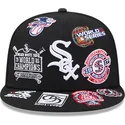 czarna-dopasowana-czapka-z-plaskim-daszkiem-59fifty-all-over-logos-chicago-white-sox-mlb-new-era