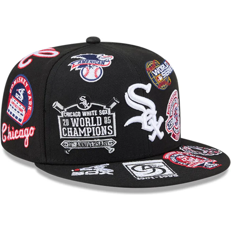 czarna-dopasowana-czapka-z-plaskim-daszkiem-59fifty-all-over-logos-chicago-white-sox-mlb-new-era