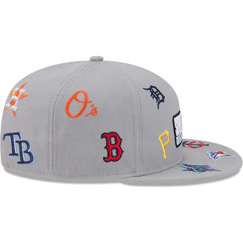szara-plaska-czapka-snapback-9fifty-scattered-grapefruit-league-logo-mlb-new-era