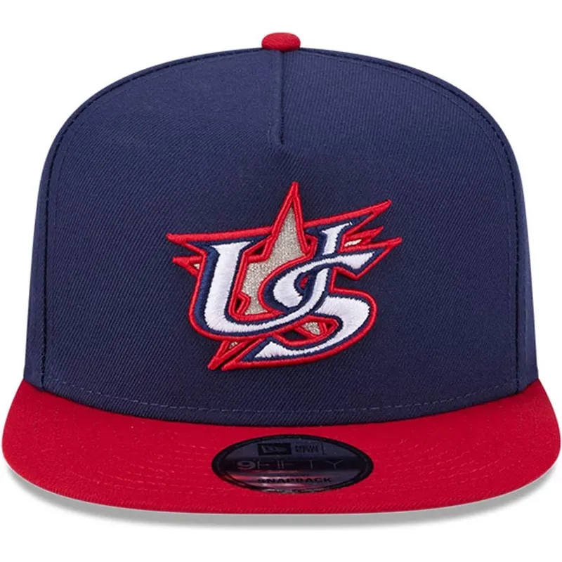 granatowo-czerwona-plaska-czapka-snapback-9fifty-a-frame-usa-2026-world-baseball-classic-new-era