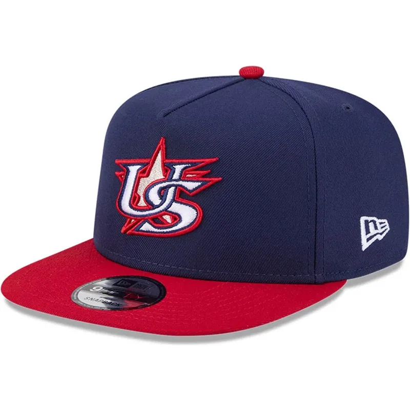 granatowo-czerwona-plaska-czapka-snapback-9fifty-a-frame-usa-2026-world-baseball-classic-new-era