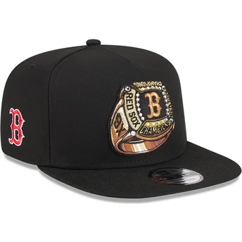 Czarna płaska czapka snapback 9FIFTY A Frame Ring Boston Red Sox MLB New Era