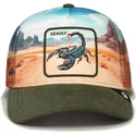 gorra-trucker-multicolor-escorpion-deadly-scorpion-in-the-element-the-farm-de-goorin-bros