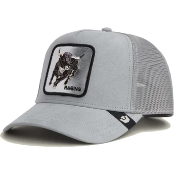 Czapka trucker szara byk Raging Silver Bull Metallic The Farm od Goorin Bros.