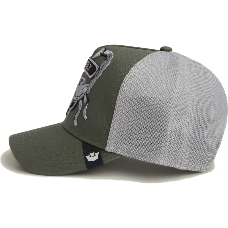 czapka-trucker-zielona-skorpion-classic-rocker-deadly-the-farm-od-goorin-bros