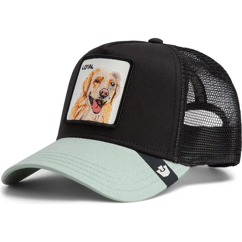 gorra-trucker-negra-y-verde-perro-labrador-retriever-the-loyal-dog-the-farm-de-goorin-bros